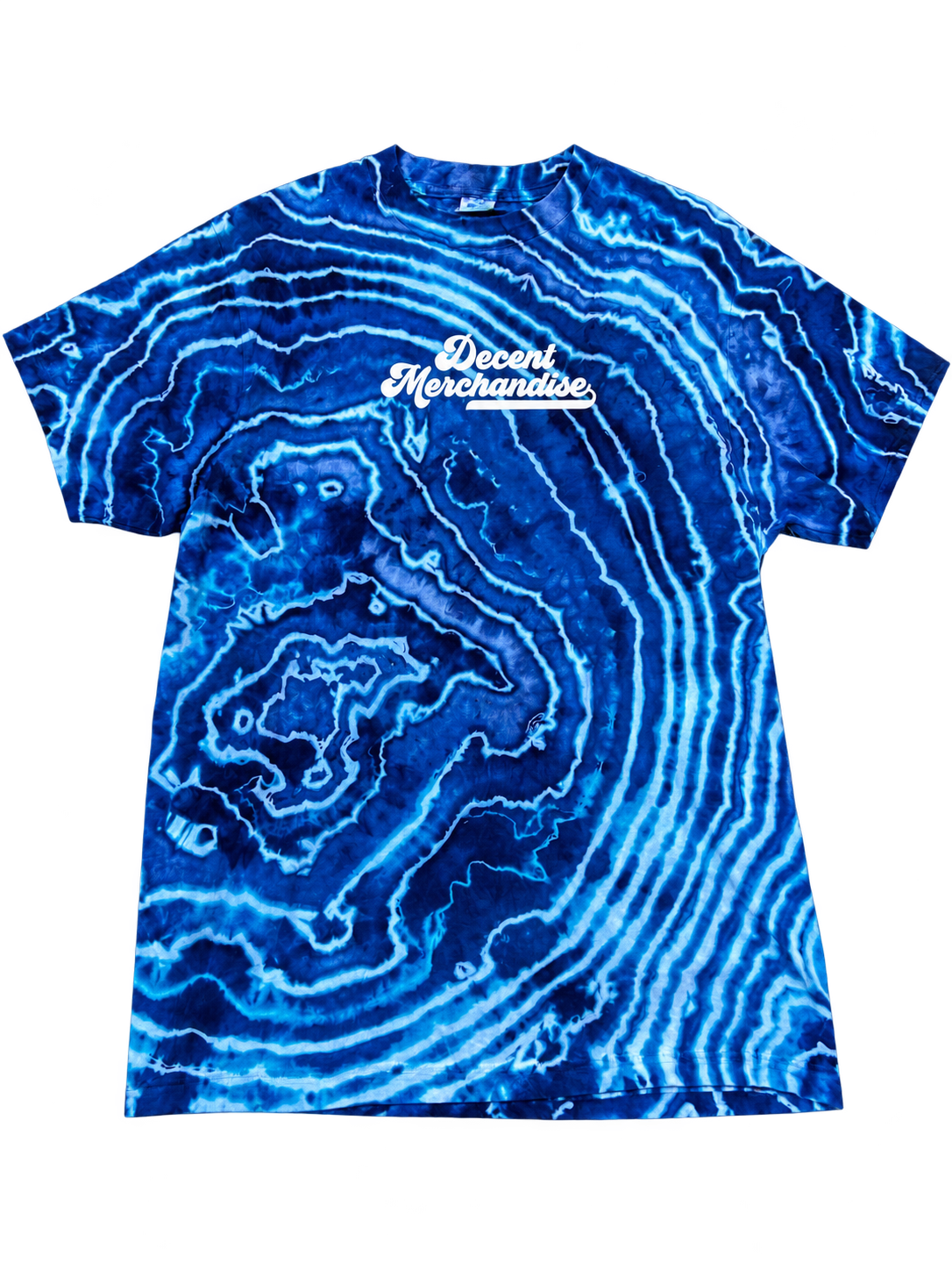 Script Logo — Electric Blue Geode Tee