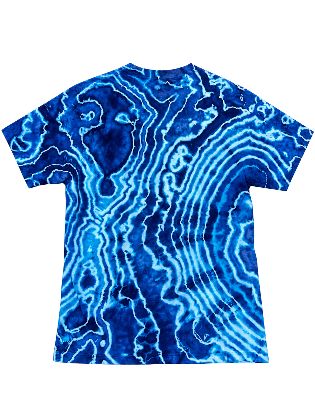 Script Logo — Electric Blue Geode Tee